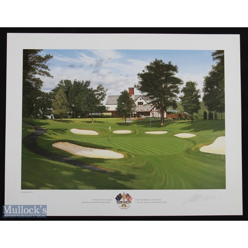 593 - 1991-997 Ryder Cup Prints Graeme Baxter, Kiawah Island 1991, The Belfry 1993, Oakhill 1995, Valderra... 