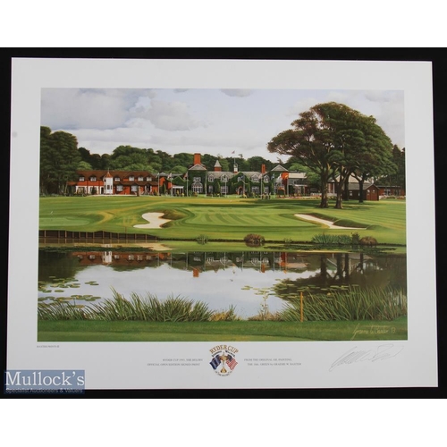 593 - 1991-997 Ryder Cup Prints Graeme Baxter, Kiawah Island 1991, The Belfry 1993, Oakhill 1995, Valderra... 