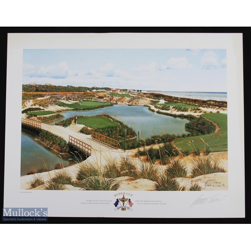 593 - 1991-997 Ryder Cup Prints Graeme Baxter, Kiawah Island 1991, The Belfry 1993, Oakhill 1995, Valderra... 