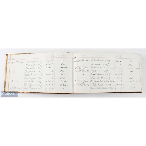 67 - An amazing Golf Match Record Book belonging to G Lubbock Royal St Georges commencing from 1901 - 193... 