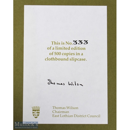 744 - The Golf Book of East Lothian, John Kerr, No.333 of 500 copies in original slip case 1987