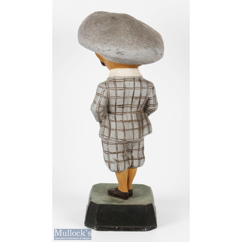 83 - Early and Original Penfold Man Papier Mache Golfing Figure - the early figure with gap between the l... 