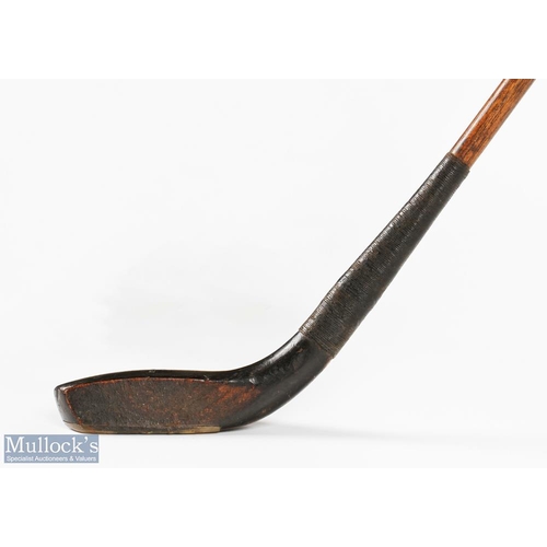 96 - J Thomson dark stained beech wood longnose driver c1895 - head measures 4.75 x 1.75