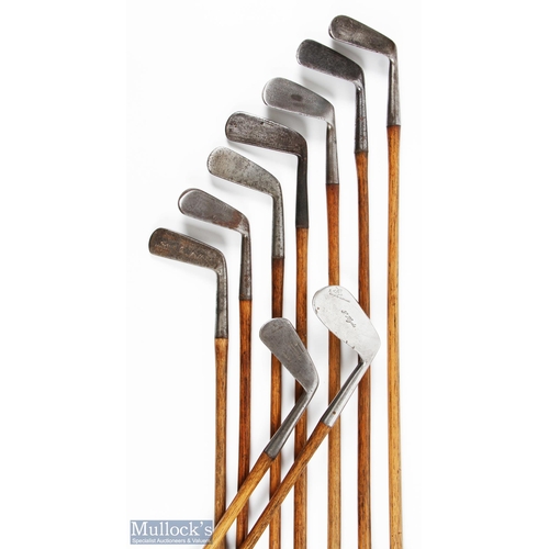 450 - 9x Assorted Ladies irons and putters to incl' the seven irons are by makers S Green of Shanghai L ma... 