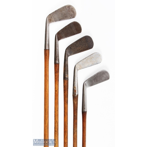 459 - 5x Various irons to incl' concentric back mid iron for Anderson of Anstruther, M Campbell driving ir... 