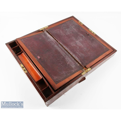 155 - Inlaid Writing box for restoration, with an album of film star postcards with printed signature, has... 