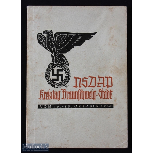 251 - Third Reich - Nazi Party the original programme for the Nazi Party Rally held in Brunswick in Octobe... 