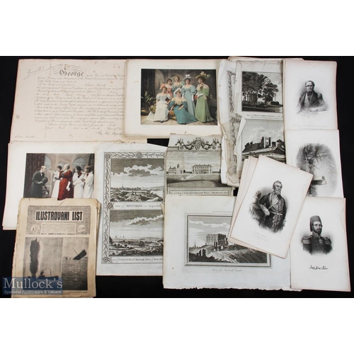 270 - Mixed Ephemera  - good selection including a high status military visitors' book c1938, an early19th... 