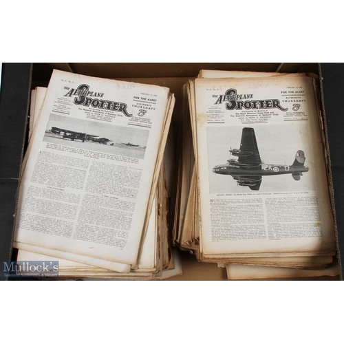 326A - 1943-1946 A Collection of Aeroplane Spotter Magazines in mixed condition (Box of)