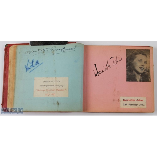 328 - Autographs - Military and Entertainment autograph book with a good selection of signatures of leadin... 