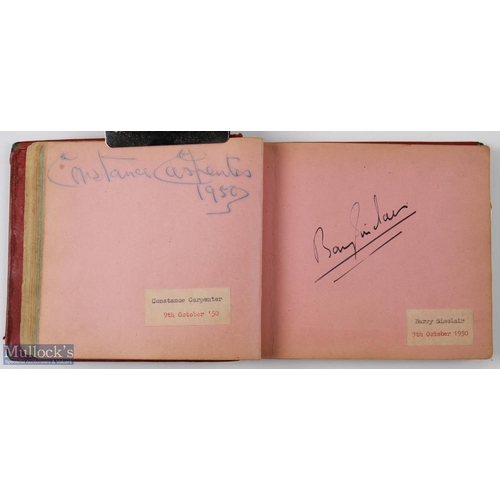 328 - Autographs - Military and Entertainment autograph book with a good selection of signatures of leadin... 