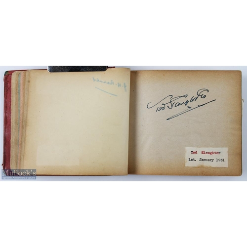 328 - Autographs - Military and Entertainment autograph book with a good selection of signatures of leadin... 