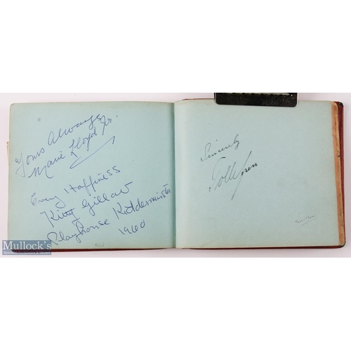 328 - Autographs - Military and Entertainment autograph book with a good selection of signatures of leadin... 