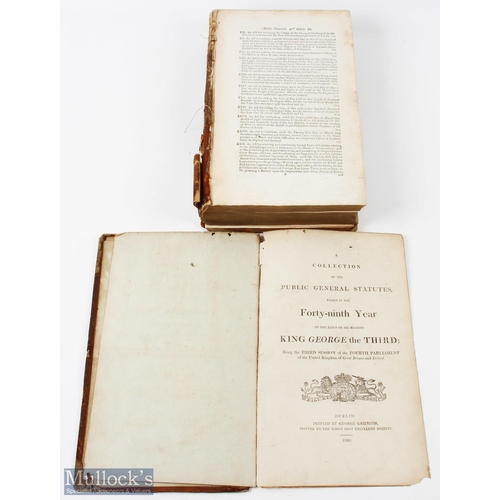 437 - A collection of Acts of Parliament - 49th year of King George III 1809: A bound volume of 76 separat... 