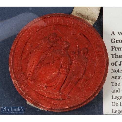 442 - Queen Victoria's Seal of the Duchy of Lancaster 1901: A very fine example of this rare seal, attache... 