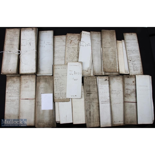 445 - Lullington & Coton in The Fields, Derbyshire 1820s/30s: An extensive archive of 100+ manuscript lett... 