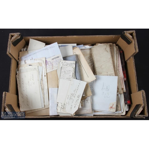 448 - Extensive Collection of Ephemera 18th-20th century: a large box of mixed ephemera, mainly manuscript... 