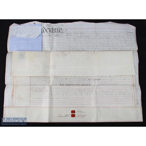 455 - English History - Isambard Kingdom Brunel 1806-1859 Autograph - Indenture - dated 22nd April 1853 - ... 