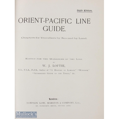 479 - Orient-Pacific Guidebook c1908 - a very extensive 407 page guide about all the ships of this shippin... 