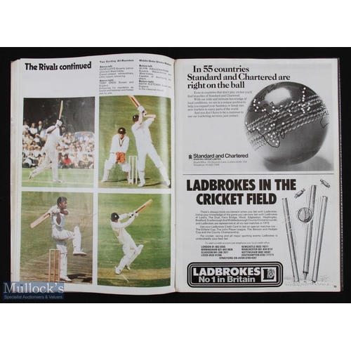 533 - Sport - Cricket - 'Cricket '73' brochure being a review of that season, signed by various cricketers... 