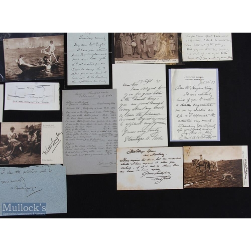 537 - Art - fine group of autograph letters and other autographic pieces by artists including: Cecil Aldin... 