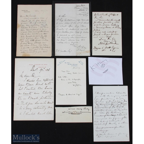 537 - Art - fine group of autograph letters and other autographic pieces by artists including: Cecil Aldin... 