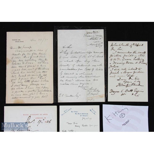 537 - Art - fine group of autograph letters and other autographic pieces by artists including: Cecil Aldin... 