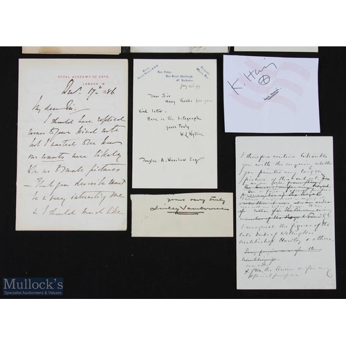 537 - Art - fine group of autograph letters and other autographic pieces by artists including: Cecil Aldin... 