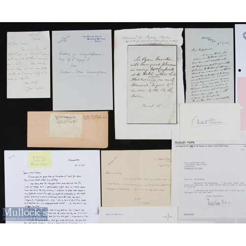 538 - Naval and Naval related group of autograph pieces including an autograph letter of Sir Charles Napie... 