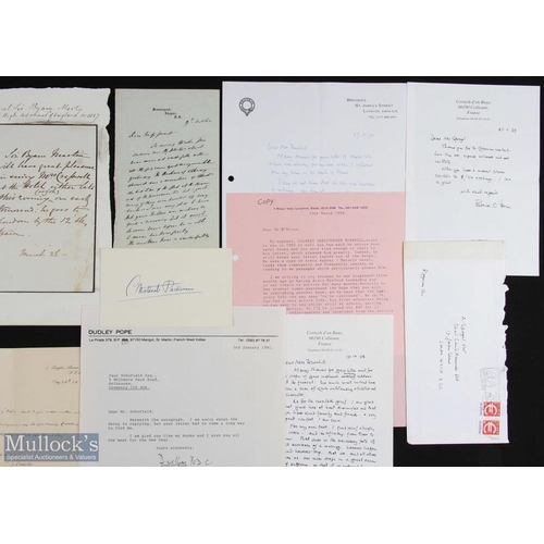 538 - Naval and Naval related group of autograph pieces including an autograph letter of Sir Charles Napie... 