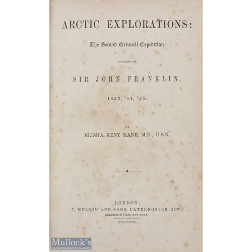 569 - Arctic - The Second Grinnell Expedition in Search of Sir John Franklin, by Elisha Kent Kane 1867 - h... 