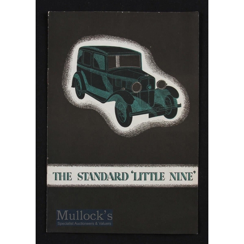 635 - The Standard Little Nine 1932 Brochure - 8 page brochure with three illustrations of this car for £1... 