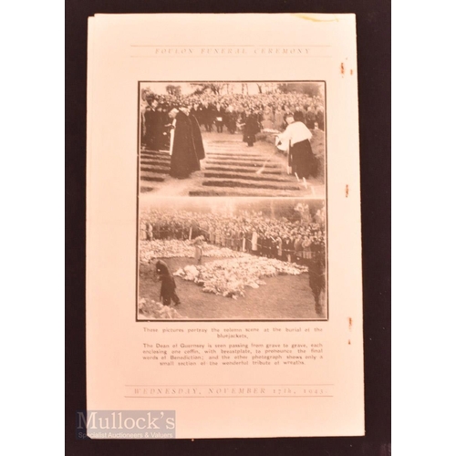 652 - World War II - The Most Noteworthy Event in Guernsey During the German Occupation; 1943. Printed Mem... 