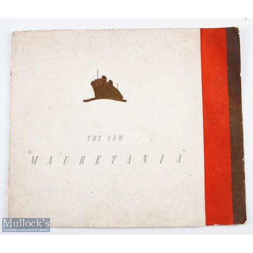 661 - The New Mauretania Publication, 1939 an impressive large format 16-page publication with 11 large fi... 