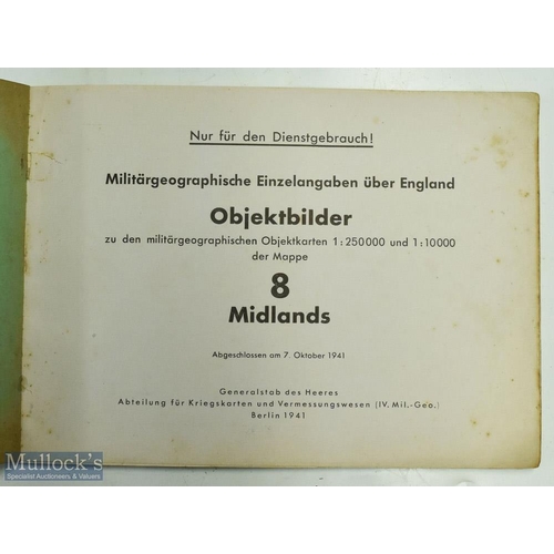 670 - WWII - Nazi Invasion Plans (5) - to include English Midlands. Militargeographische Einzelangaben ube... 