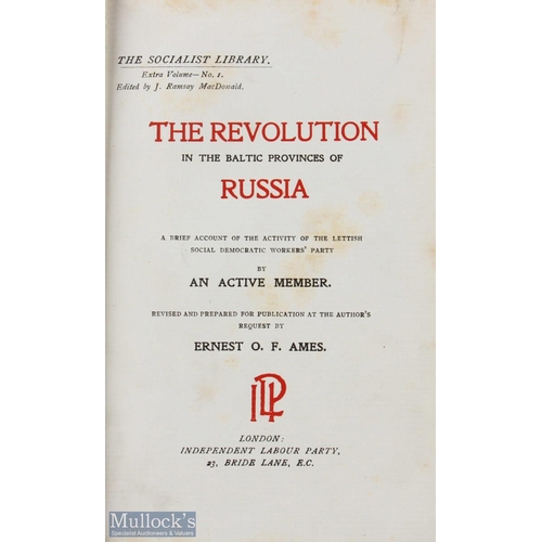 676 - Russia Books (2) features Russia Book - The Revoution in The Baltic Provinces of Russia by an Active... 