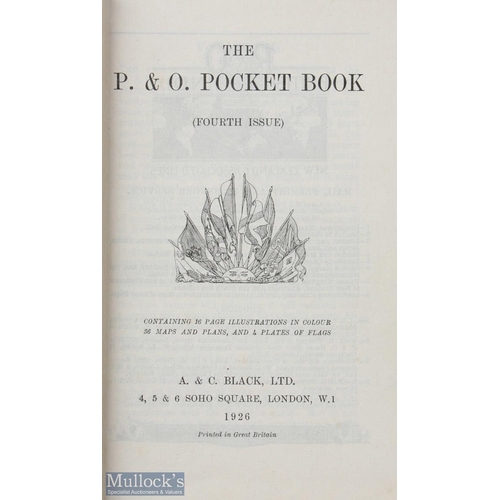 677 - P&O and British India Pocket Book 1926 - An interesting 375 page book with over 16 Multicoloured pla... 