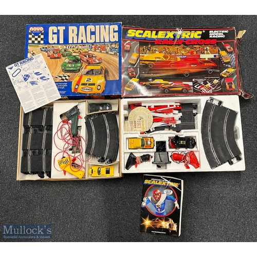 68 - Scalextric Rally Cross C656 set Triumph TR7 (one car broken) otherwise complete - plus NOVO Raceways... 