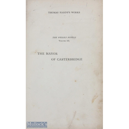 698 - Selection of Assorted Books - including Thomas Hardy, The Mayor of Casterbridge, 1895 first edition ... 