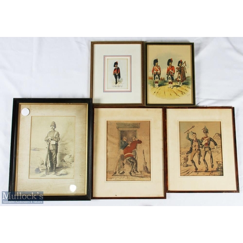 702 - Military Photograph, Framed Prints, rolled prints to include a 19 century British soldier, 2x Harry ... 