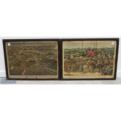 719 - BOER WAR Bacon's South African Pictures a pair of colour-printed plates Siege of Ladysmith and The H... 