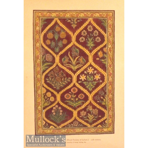 733 - India - Lahore Woollen Carpet Print circa 19th century measures 10 x 14