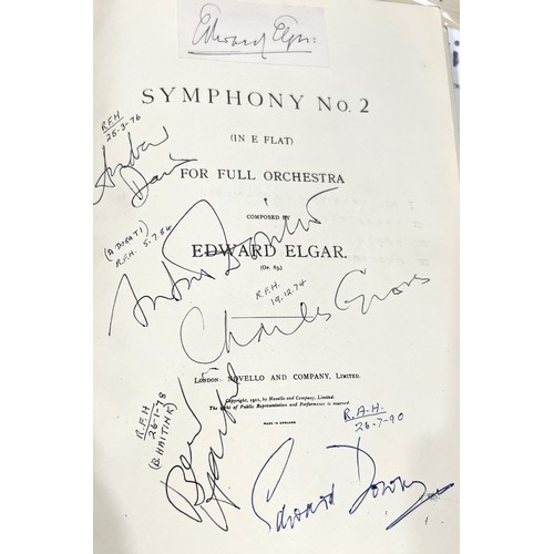 282 - Music - Autograph - Edward Elgar miniature score of Elgar's Second Symphony, bearing his signature (... 