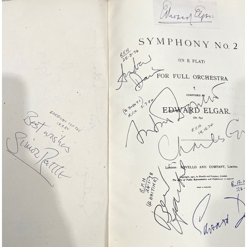 282 - Music - Autograph - Edward Elgar miniature score of Elgar's Second Symphony, bearing his signature (... 