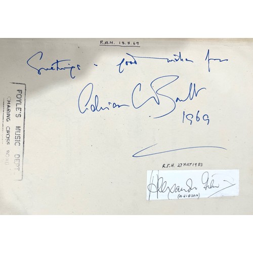 282 - Music - Autograph - Edward Elgar miniature score of Elgar's Second Symphony, bearing his signature (... 