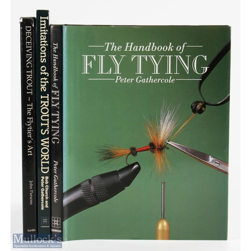 1084 - Fly Tying Books - to include the handbook to fly tying Peter Gathercole 1997, Imitations of the Trou... 