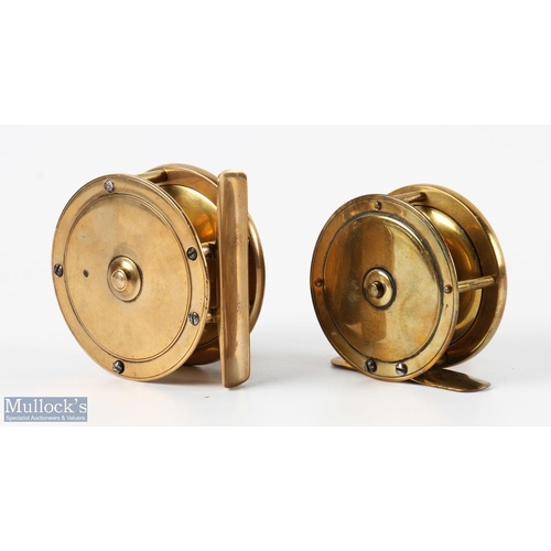 139 - W Garden Aberdeen brass reel 2 5/8