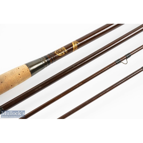 159 - Farlows London Holdfast Logo greenheart salmon fly rod 12' 6