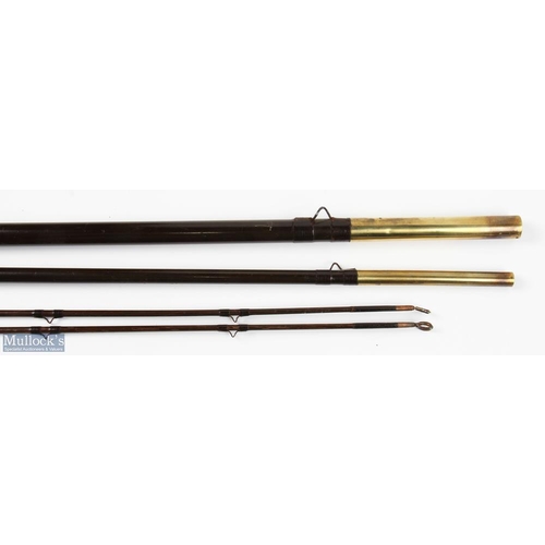 170 - Turnbull, Princes Street, Edinburgh, salmon fly rod, 480 Patent Victoria No 9421, 17' 3pc with spare... 