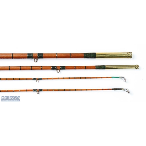 176 - J J S Walker Bampton Alnwick split cane trout/light salmon fly rod No 8531, 11' 3pc, with spare tip,... 